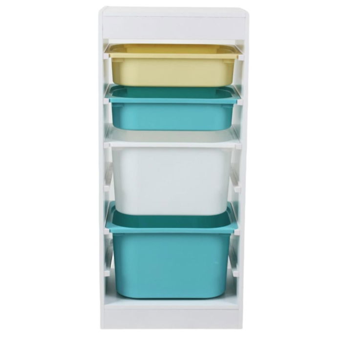 Raft depozitare cu 4 cosuri colorate, U-Grow [1]