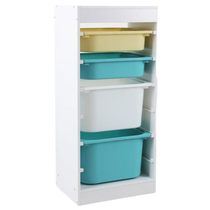 Raft depozitare cu 4 cosuri colorate, U-Grow [2]