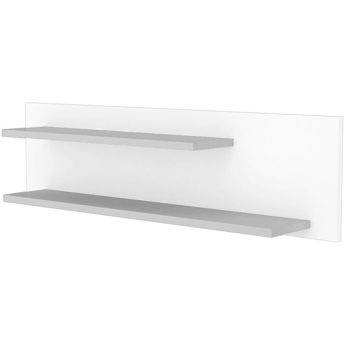 Raft dublu de perete Hubners Patrik 100 cm alb grafit [1]