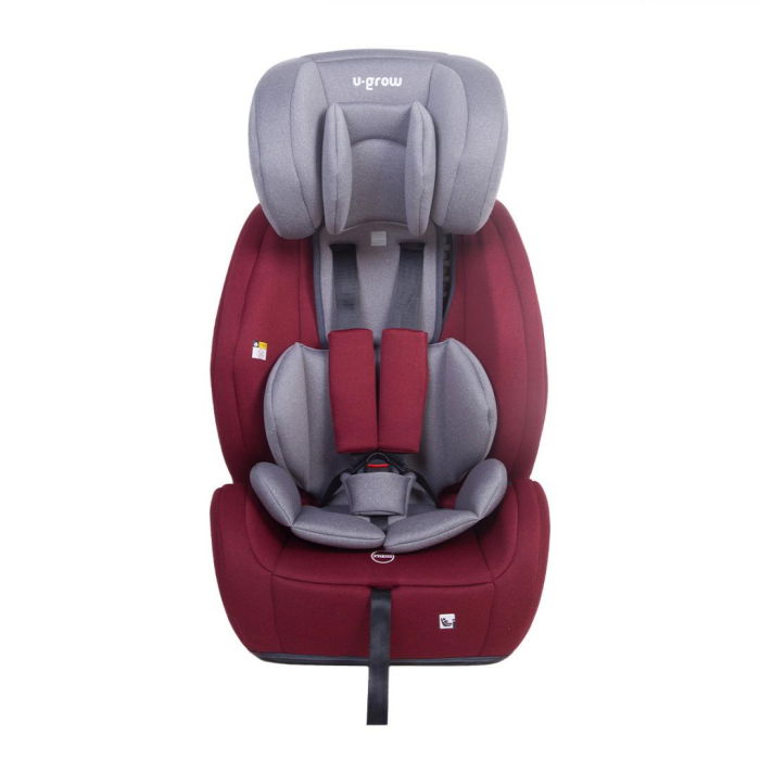 Scaun auto 76-150CM(15M-12Y), R129, isofix si top tether, rosu, U-Grow [4]
