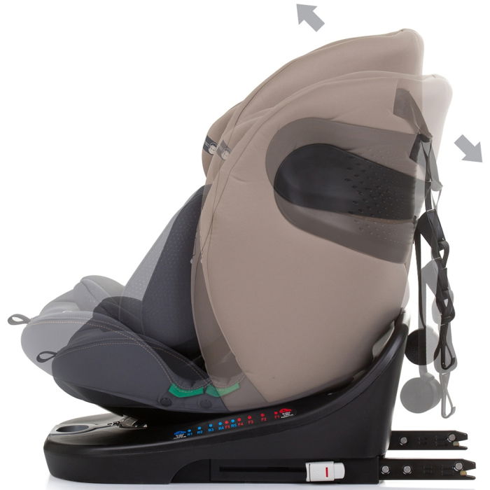 Scaun auto Chipolino Motion I-Size 40-150 cm macadamia cu sistem Isofix [4]