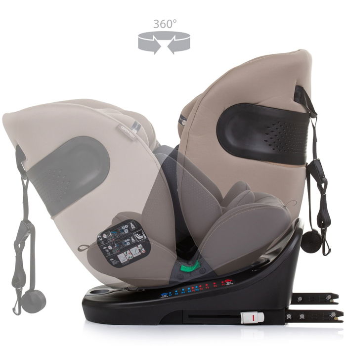 Scaun auto Chipolino Motion I-Size 40-150 cm macadamia cu sistem Isofix [6]