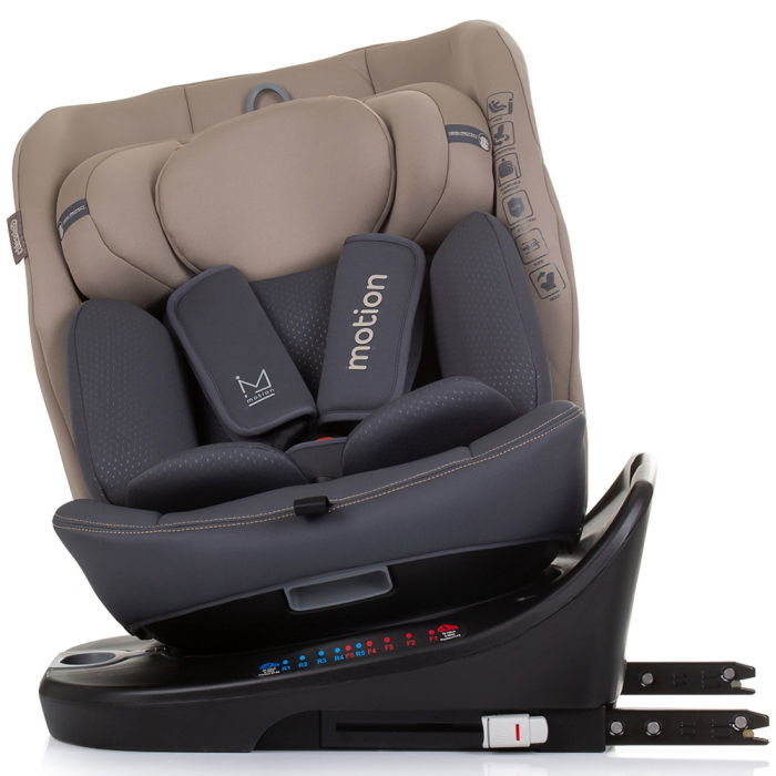 Scaun auto Chipolino Motion I-Size 40-150 cm macadamia cu sistem Isofix [5]