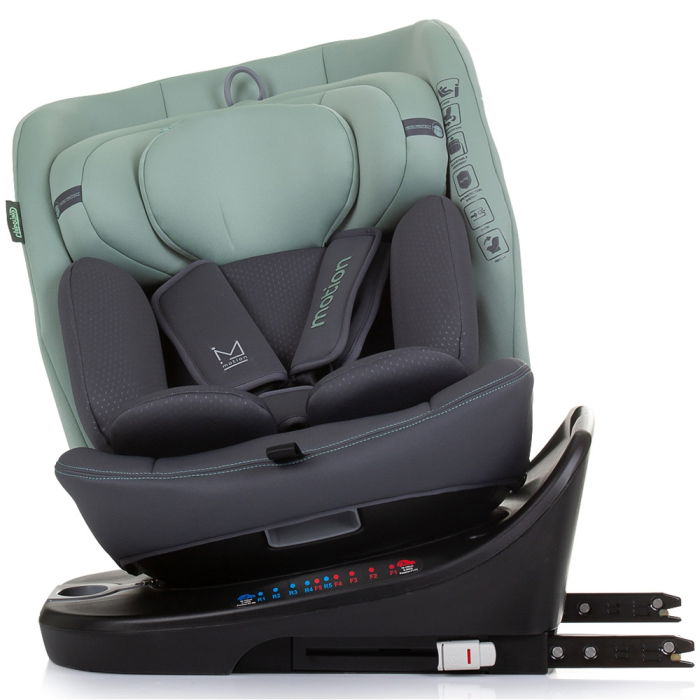 Scaun auto Chipolino Motion I-Size 40-150 cm pastel green cu sistem Isofix [5]