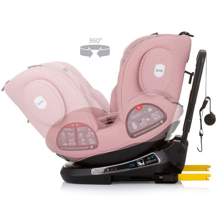Scaun auto Chipolino Peak I-Size 40-150 cm flamingo cu sistem Isofix [5]