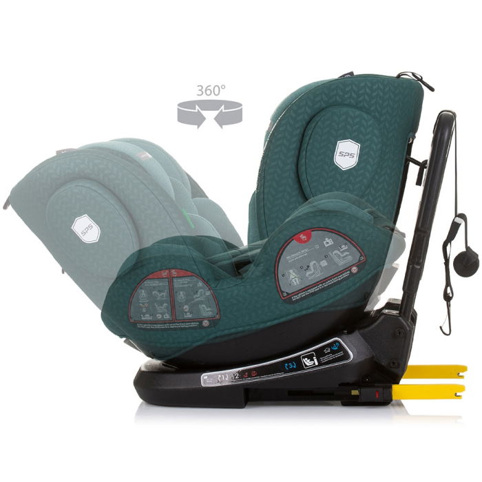 Scaun auto Chipolino Peak I-Size 40-150 cm pastel green cu sistem Isofix [5]