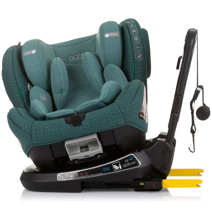 Scaun auto Chipolino Peak I-Size 40-150 cm pastel green cu sistem Isofix [4]