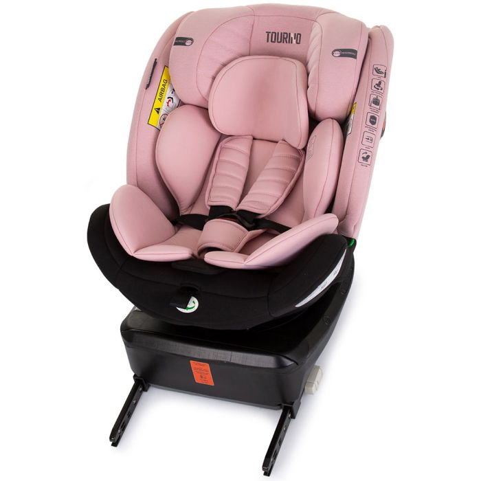 Scaun auto Chipolino Tourino I-Size 40-150 cm flamingo cu sistem Isofix [9]