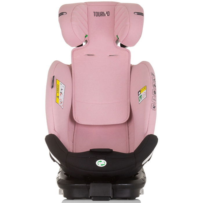 Scaun auto Chipolino Tourino I-Size 40-150 cm flamingo cu sistem Isofix [8]
