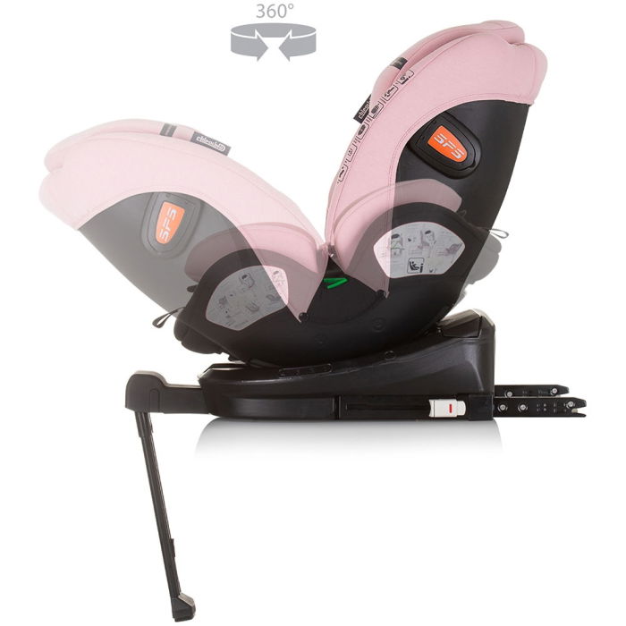 Scaun auto Chipolino Tourino I-Size 40-150 cm flamingo cu sistem Isofix [6]