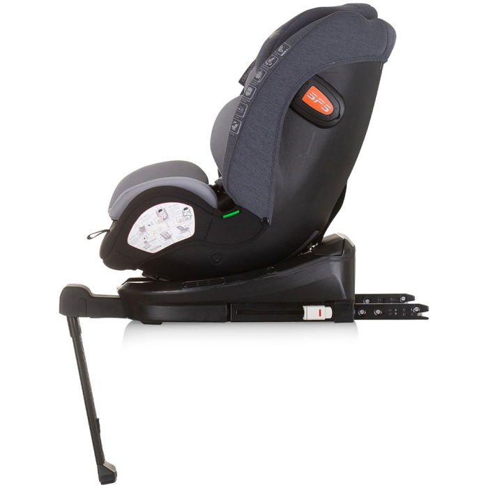 Scaun auto Chipolino Tourino I-Size 40-150 cm grey mix cu sistem Isofix [3]