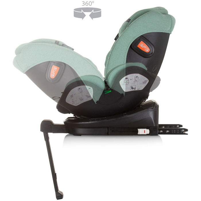 Scaun auto Chipolino Tourino I-Size 40-150 cm pastel green cu sistem Isofix [6]
