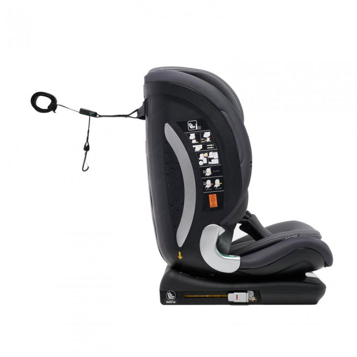 Scaun auto I-size U-Grow Goldfix Plus, isofix, 76-150 cm (9-36 kg), boxa bluetooth , negru [7]