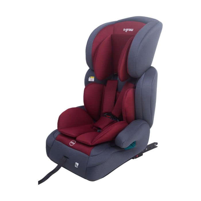 Scaun auto/inaltator 76-150CM(15M-12Y), R129, isofix, rosu, U-Grow [2]