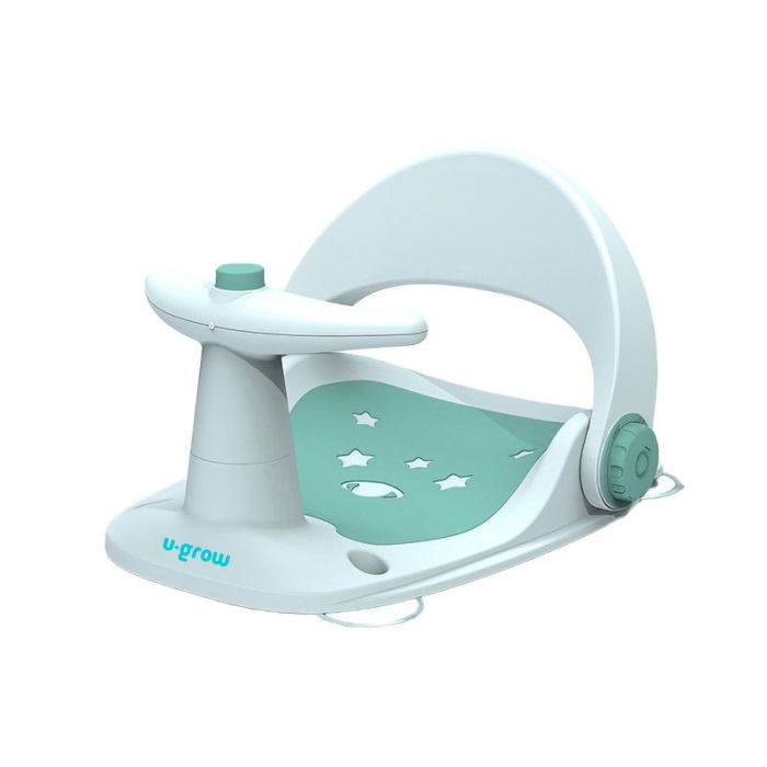 Scaun baie bebe cu ghidon , spatar reglabil , verde, U-Grow [1]