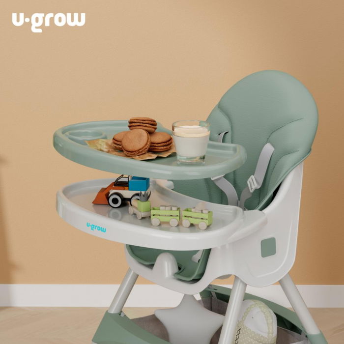 Scaun de masa 2 in 1, pliabil, verde, U-Grow [6]