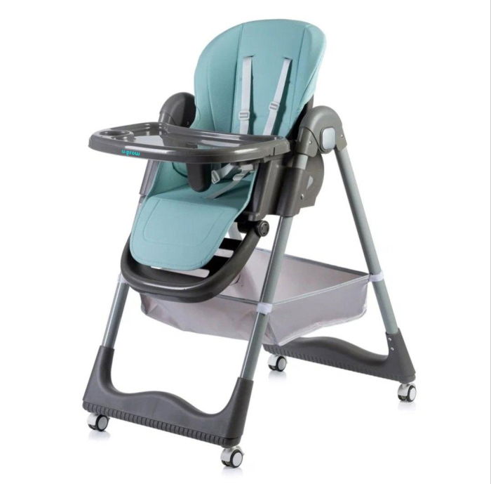 Scaun de masa cu inaltime reglabila, spatar ajustabil in 4 pozitii, pliabil, blue, U-Grow [1]