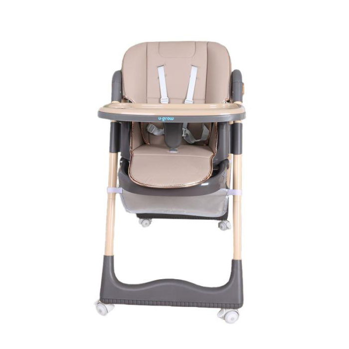 Scaun de masa cu inaltime reglabila, spatar ajustabil in 4 pozitii, pliabil, brown, U-Grow [1]