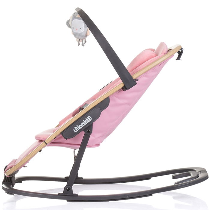 Scaunel balansoar Chipolino Senso pink marshmallow wood [2]