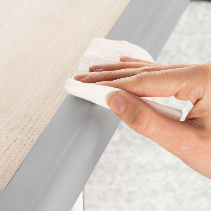 Set 2 benzi de protectie universala din spuma poliuretan pentru muchii si colturi, rezistente la muscaturi, gri, 2 x 1 m, Reer 82041 [4]