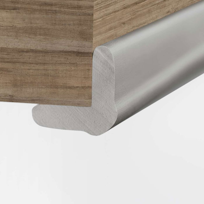 Set 2 benzi de protectie universala din spuma poliuretan pentru muchii si colturi, rezistente la muscaturi, gri, 2 x 1 m, Reer 82041 [2]