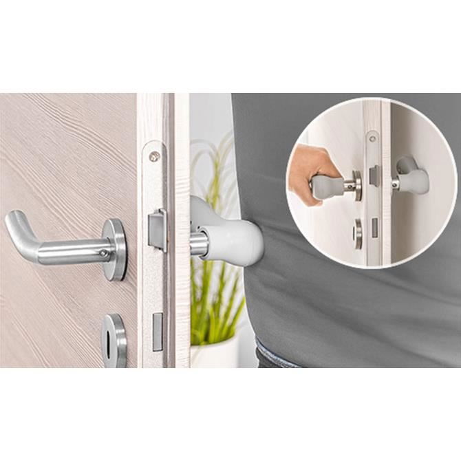 Set 2 protectii clanta usa, din silicon, acoperire completa, Reer HandleGuard 70071 [4]