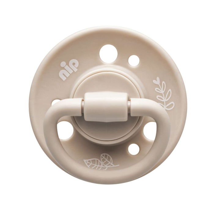 Set 2 suzete Cherry Green Boy cu tetina din latex natural, forma rotunda, cu inel, 0-6 luni, nip 38589 [2]