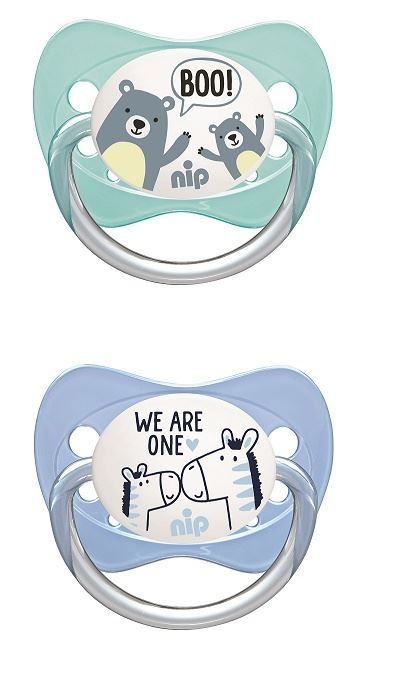 Set 2 suzete Family cu tetina din latex natural, forma anatomica, tetina ortodontica, cu inel, 0-6 luni, nip 31000 [7]