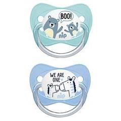 Set 2 suzete Family cu tetina din latex natural, forma anatomica, tetina ortodontica, cu inel, 5-18 luni, nip 31001 [5]