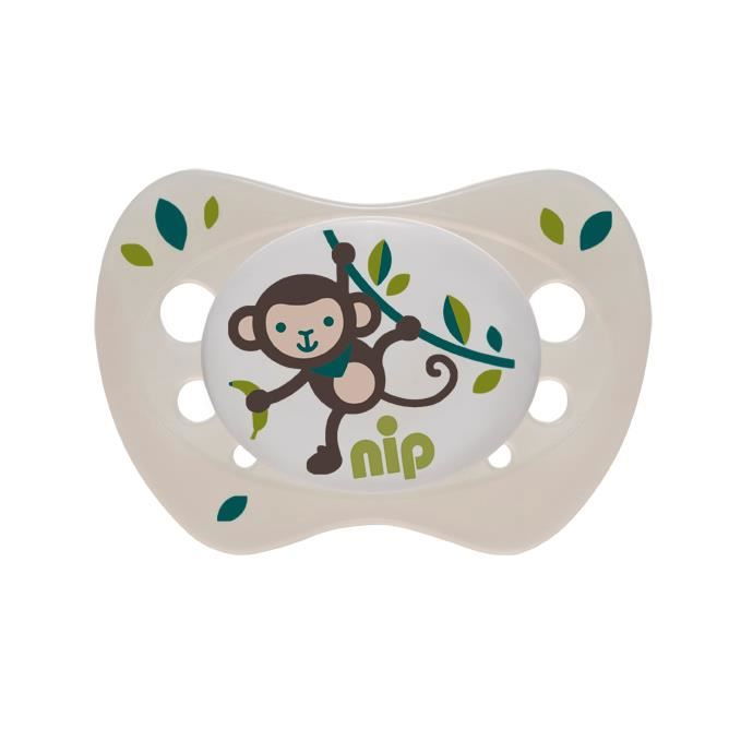 Set 2 suzete Newborn cu tetina din silicon moale, forma anatomica, tetina ortodontica, cu inel, pentru nou-nascuti (0-2 luni), nip 31304 [1]