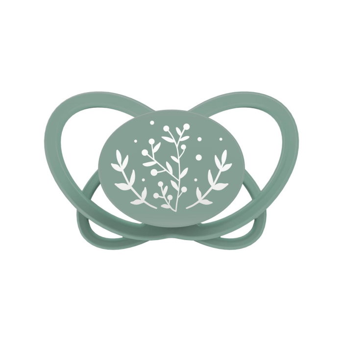 Set 2 suzete nip My Butterfly cu tetina ortodontica din silicon, forma simetrica, din materiale naturale regenerabile, fara BPA, cutie de transport si sterilizare, 5-18 luni, verde, nip My Butterfly G [3]