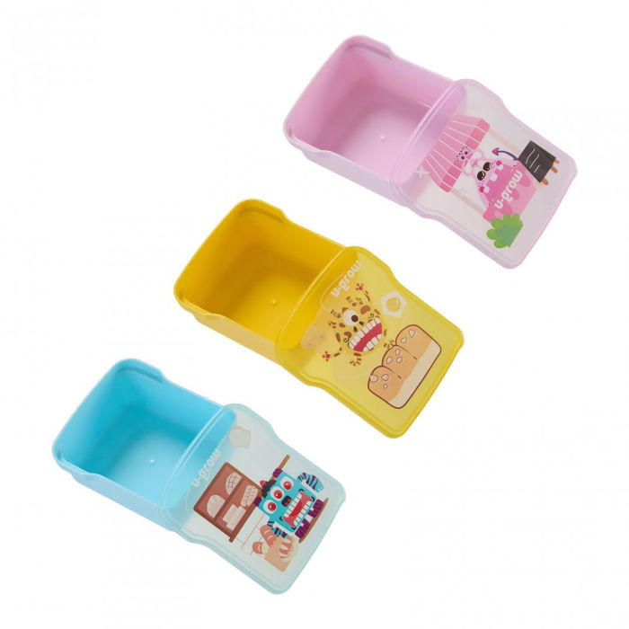 Set 3 caserole multicolore U-Grow, 3 x 300ml [6]