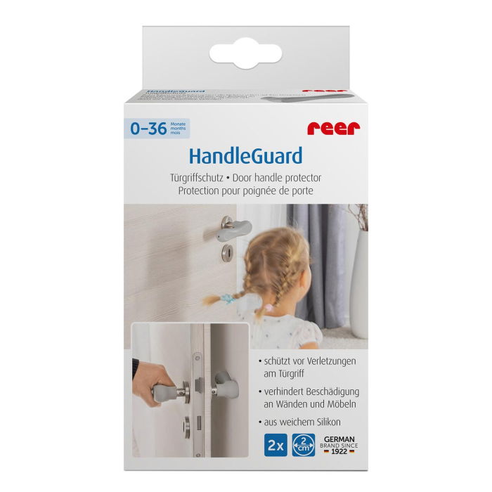 Set 4 protectii clanta usa, din silicon, acoperire completa, Reer HandleGuard 70091 [6]