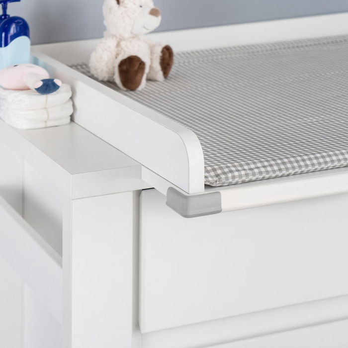 Set 4 protectii de colturi din spuma poliuretan, cu banda adeziva 3M, rezistenta la muscaturi, gri, Reer 82031 [5]