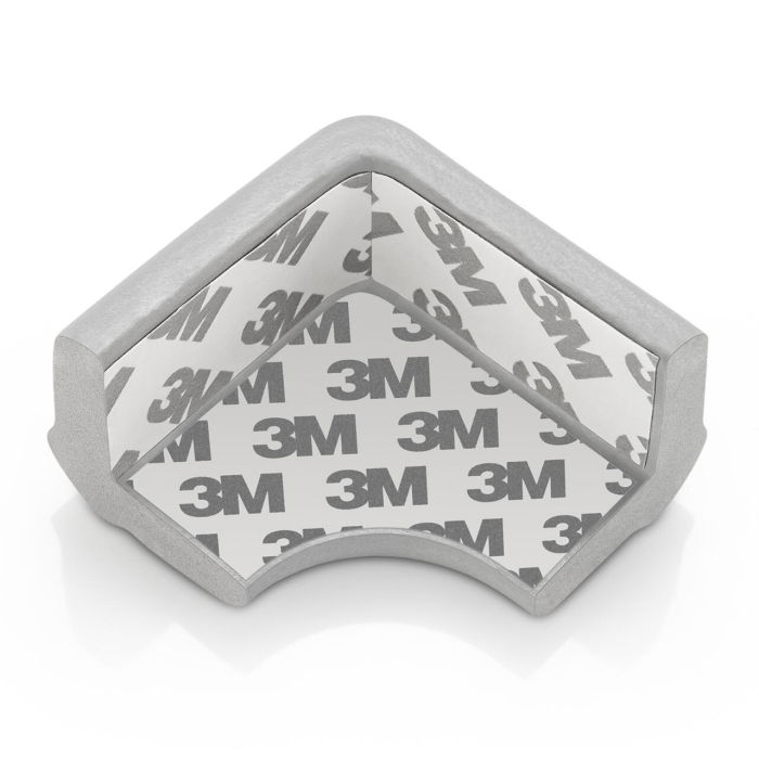 Set 4 protectii de colturi din spuma poliuretan, cu banda adeziva 3M, rezistenta la muscaturi, gri, Reer 82031 [14]