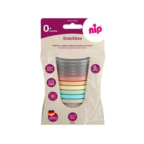 Set 6 boluri cu capac pentru alimente, 300 ml, fara BPA, 0+ luni, Nip [3]