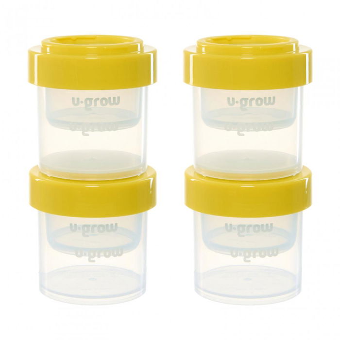 Set 8 recipiente cu capac pentru stocare hrana copii , 4*80ml + 4*220ml, U-Grow [3]