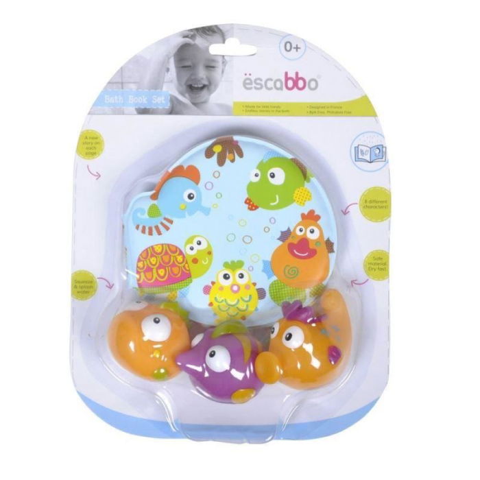 Set carticica si 3 jucarii de baie Lumea Subacvatica ESCABBO 37040 [5]
