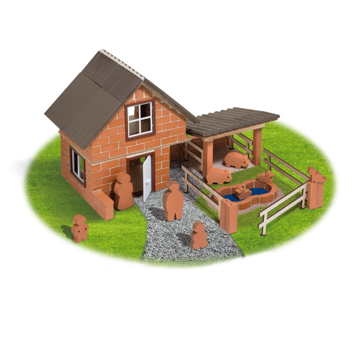 Set de construit din caramizi in miniatura - Ferma [1]