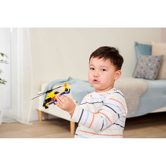 Set Dickie Toys Rescue Transporter 40 cm cu camion, masina, elicopter si accesorii [15]