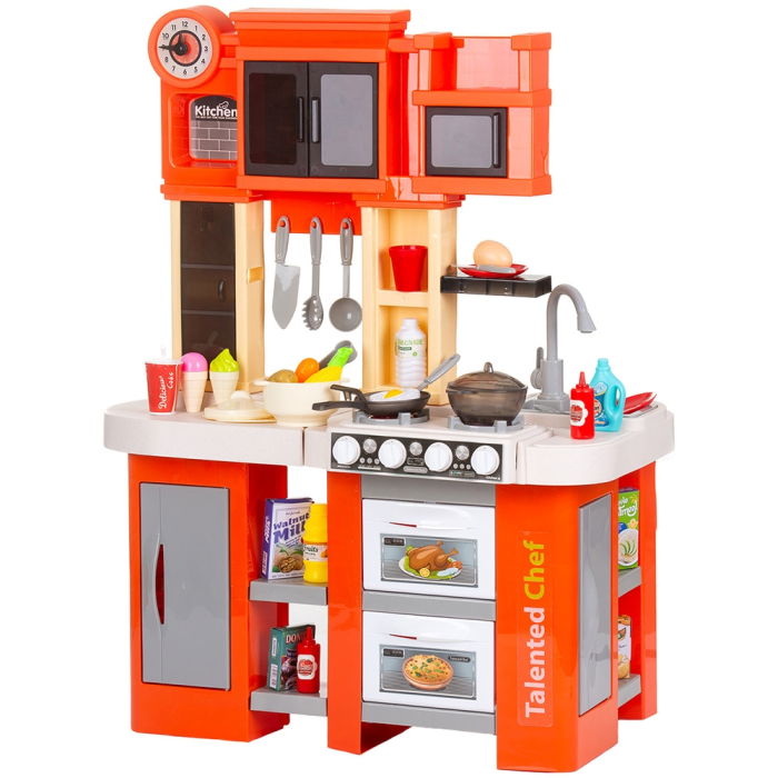 Set jucarie Chipolino Kitchen 84 cm cu sistem de curgere apa, lumini, sunete si 79 accesorii [1]
