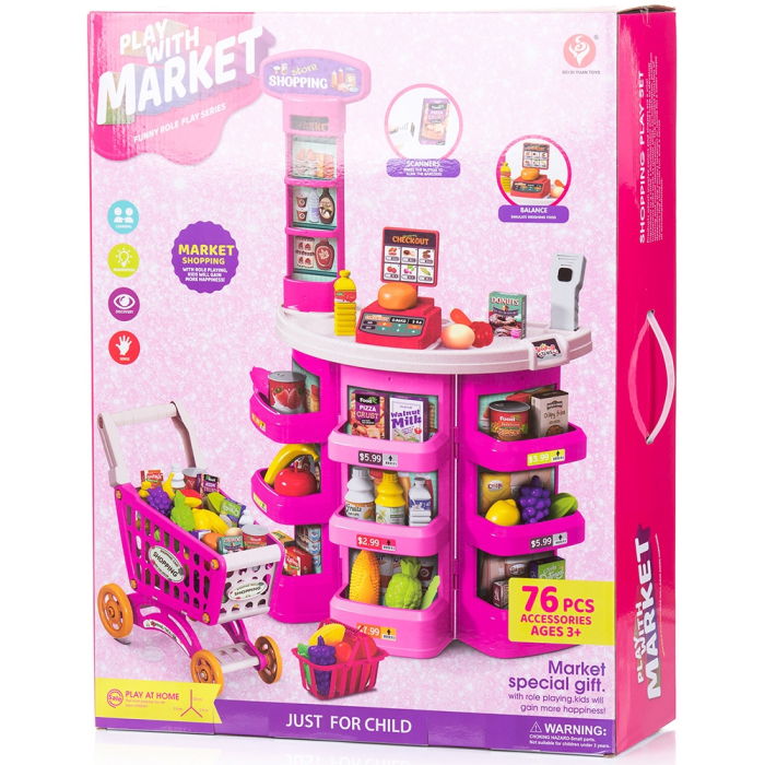 Set jucarie Chipolino Supermarket 78 cm cu lumini, sunete si 76 accesorii [12]