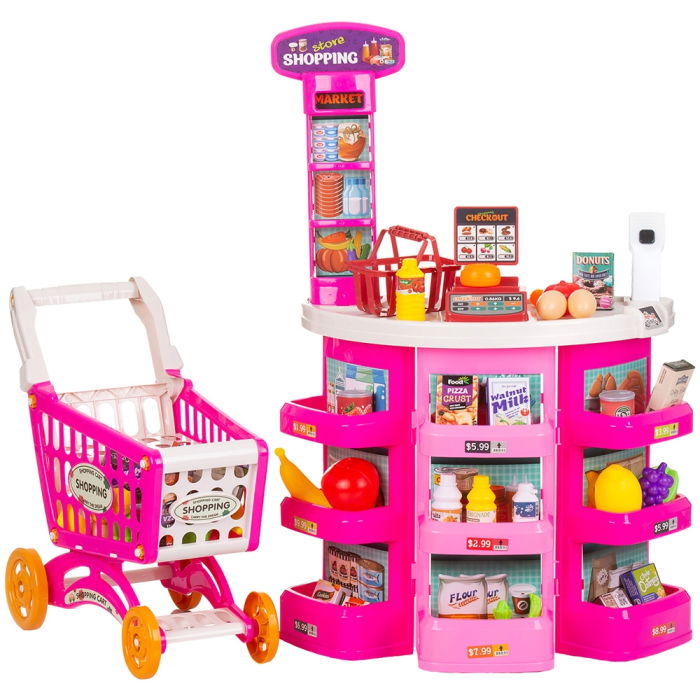 Set jucarie Chipolino Supermarket 78 cm cu lumini, sunete si 76 accesorii [1]