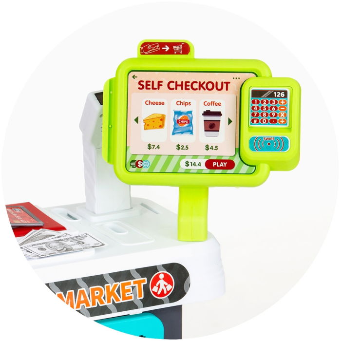 Set jucarie Chipolino Supermarket 87 cm cu lumini, sunete si 81 accesorii [12]