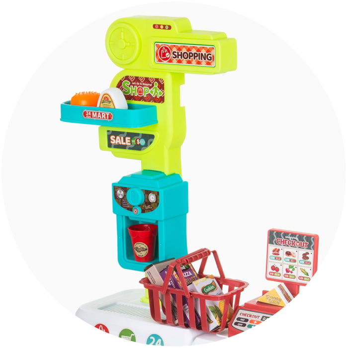 Set jucarie Chipolino Supermarket 87 cm cu lumini, sunete si 81 accesorii [10]