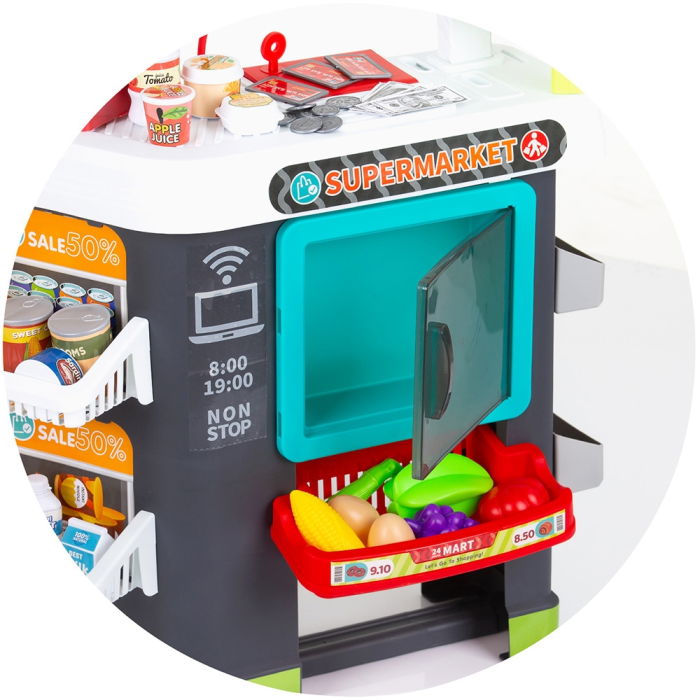 Set jucarie Chipolino Supermarket 87 cm cu lumini, sunete si 81 accesorii [9]