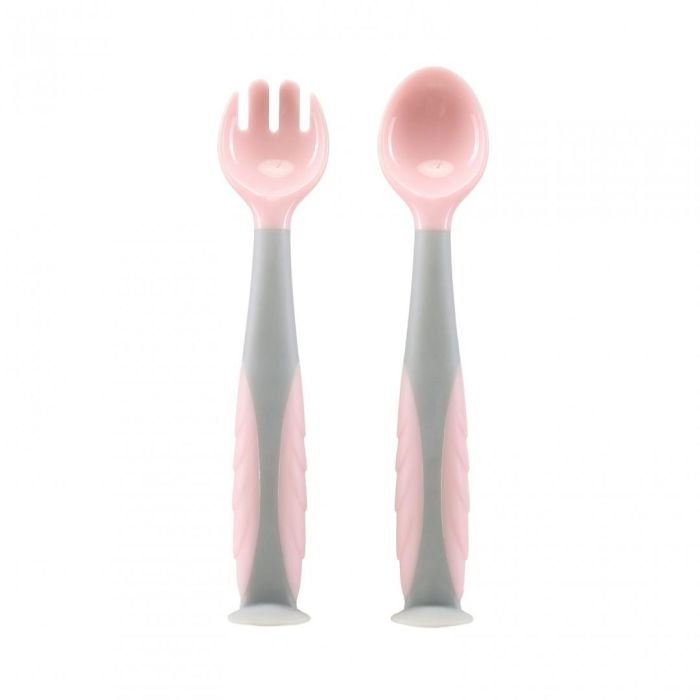 Set lingurita si furculita , roz, U-Grow [1]