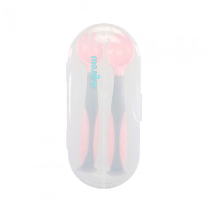Set lingurita si furculita , roz, U-Grow [2]