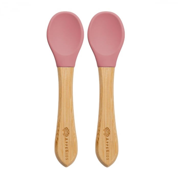 Set Lingurite din bambus, AppeKids - Roz [5]