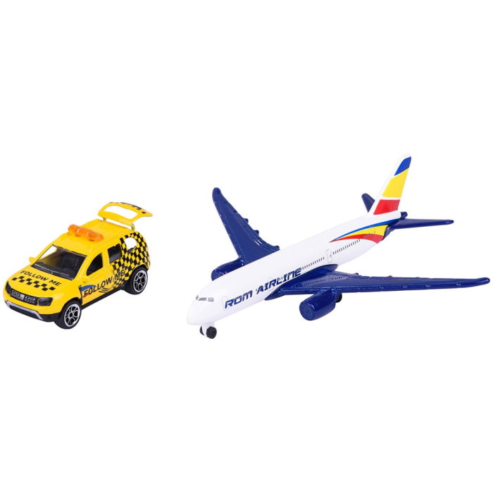 Set Majorette Dacia Duster Airport cu o masinuta si un avion [1]